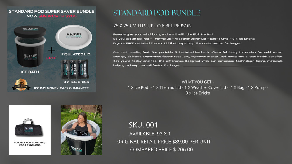 NEW Ice Bath Wholesale Job Lot Bulk | 1,130 Units | Pods Barrels Bundles | TX Pi