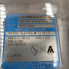 Continental Corp 1-1/2″ SANITRX HPX-90 (GAS/LIQUID)