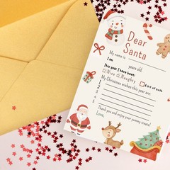 Letter To Santa Printable Easy To Print Letter To Santa Letter Instant Download