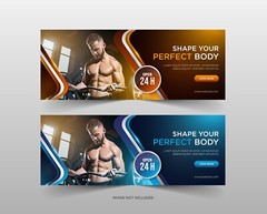 Facebook Social Media Post Templates Kit 70 eps, jpg Banners, Covers