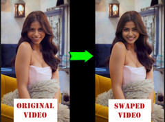 Realistic professional face or head swap in videos with AI tools