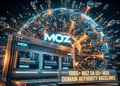 1000+ Moz high Domain Authority DA 50+ Backlinks