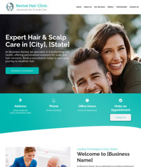 Trichology & Hair Loss Customized Business Website *SEE FULL DESCRIPTION*