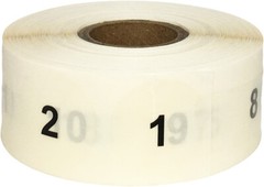 Ultra Clear Consecutive Number Stickers 1 – 1000 | 1″ Inch Round