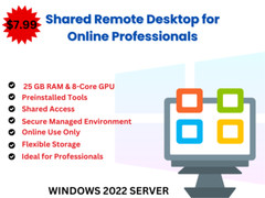High-Performance RDP with 25 GB RAM & 8-Core CPU , NVMe Storage for Online Profe
