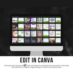 1,000+ High-Converting Static Ads Canva Templates | Bonus 1000+ Social Media