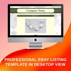 Mobile Responsive HTML eBay Listing Template Auction Template Universal