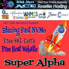 Super Alpha Unlimited Reseller Hosting Free SSL Fast NVMe Servers 24/7 Support