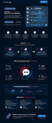 AI Chat Website Template, Chatbot Landing Page, Automation & Lead Capture Design