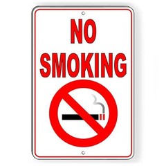 No Smoking Sign / Decal / Decal / Vaping Premises Area Warning Sns002 /