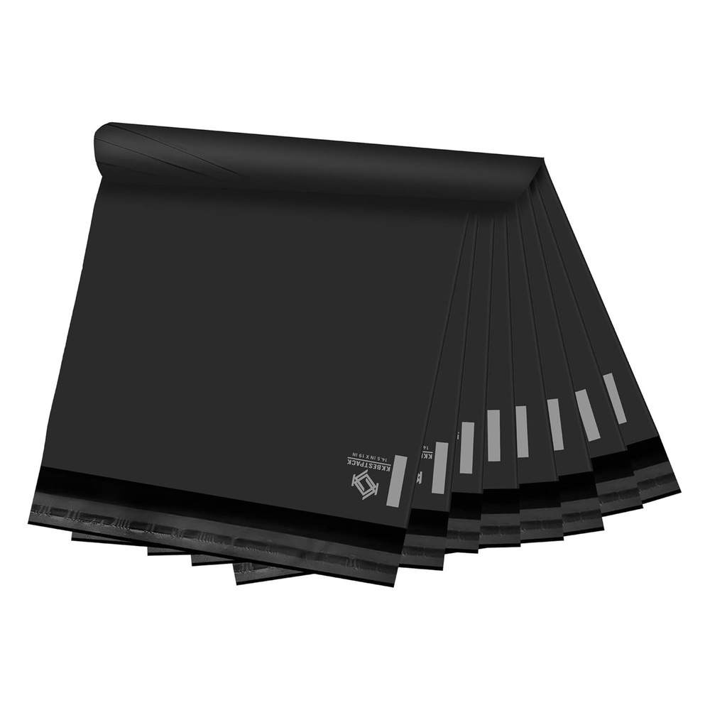 50 PCS Poly Mailers 14.5×19 Shipping Bags Self-Sealing Black Mailing Envelopes