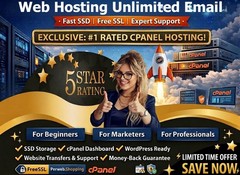 Web Hosting Unlimited Email – ⚡ Lightning SSD Speed | Unlimited Sites $14.99/Yr