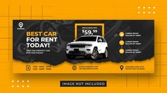 Facebook Social Media Post Templates Kit 70 eps, jpg Banners, Covers