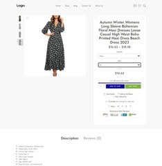 Dropshipping Website Business Affiliate Free Hosting + Products, Women Dresses