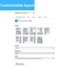 eBay Template – Responsive Simple – Mobile Optimized + Editor
