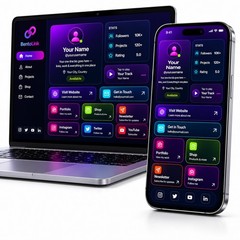 Premium Personal Branding Hub — Bento-Style Link-in-Bio Landing Page Fully Setu