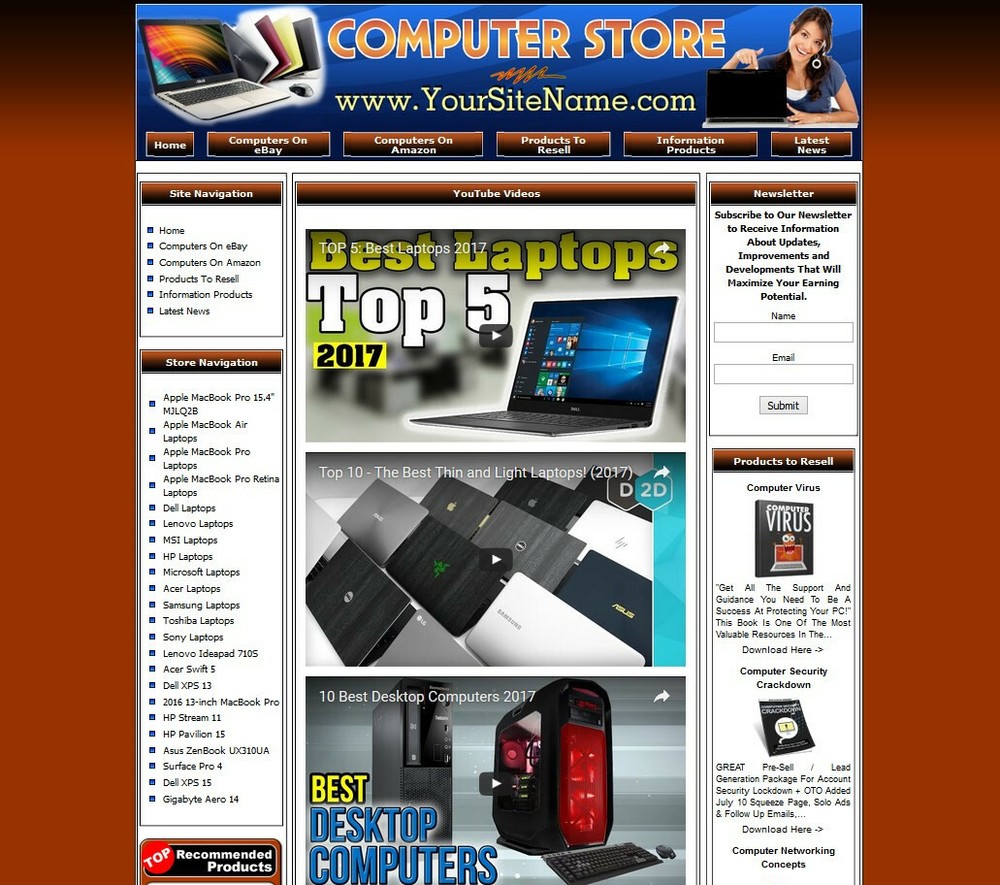 Computers, Notebooks, Tablets Store Website Business For Sale. Amazon Dropship.