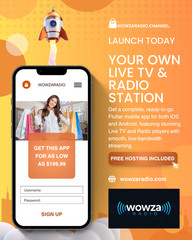 Internet Mobile Website for iOS & Android – Live TV & Radio Hosting Included