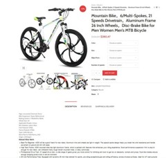 Turnkey Affiliate / Dropshipping Bicycles/Bikes Store Website+ Free Hosting