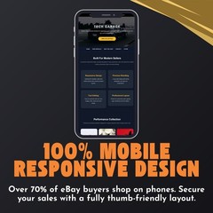 eBay HTML Template Responsive Automotive Tech Electronics Store Design 2026✅