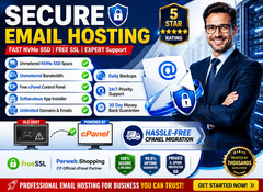 Secure Email Hosting – 🔒Unlimited SSD, SSL, 24/7 Fast Support | Just $14.99/Yr