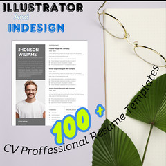 Resume – Illustrator-In Design – Templates 100+ CV with Word, Eps & PDF & Bonus