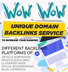 Increase Ranking with 100 Unique Domain High Authority Backlinks PA DA TF CF Upt