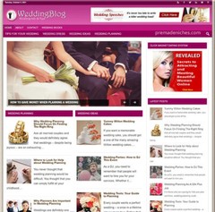 Pre-made Wedding Niche Blog website business for sale AUTO CONTENT