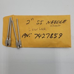 LUER-LOCK STAINLESS STEEL NEEDLE NOZZLE 0.09″ X 2.0″ pn # 7427859