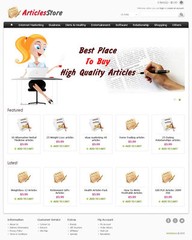 Article Store Website For Sale (Articles or Digital Market) + Free Hosting