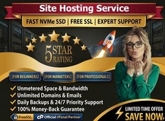 Site Hosting Service – 🌐 Unlimited SSD | SSL | Email | 24/7 Support $14.99/Year