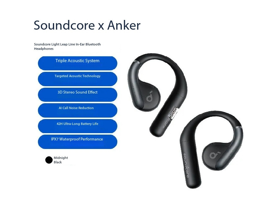 SOUNDCORE AeroFit Light Jump Line Open Bluetooth Ear Hook Earphones