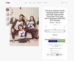 Dropshipping Website Business Affiliate, Free Hosting + Products, Fashion Pajama