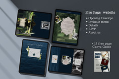 Wedding Website template | Rsvp invite | custom wedding site fully editable