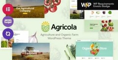 Agricola Theme GPL v1.0 – Agriculture and Organic Farm WordPress Theme