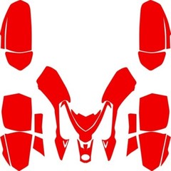 POLARIS Outlaw y depredador 50 atv vector template escala 1:1