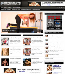 Body Building Tips Ready Made Blog Turnkey Niche Website Business for Sale