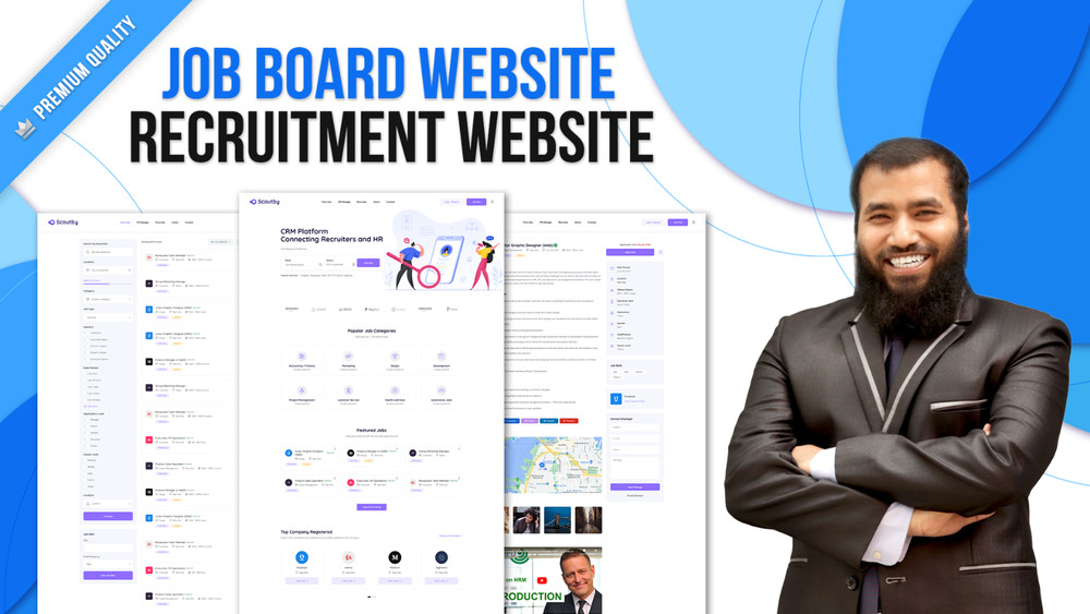 Job Board Website, Recruitment Website or Job Portal Website
