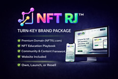 NFT RJ™ – Turn-Key NFT Brand + NFTRJ.com Domain Name & Website Digital Asset