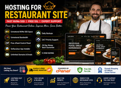 Hosting for Restaurant Site – 🍽️ Secure SSD + SSL + Email + Support – $14.99/Yr