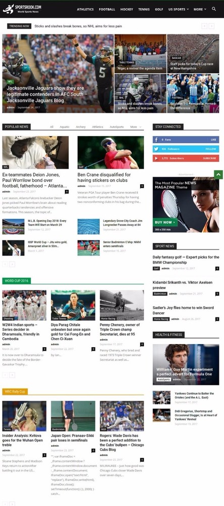 Automated WordPress Sports News Website – Autoblog