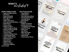 14500+ Pages PLR Canva Template Bundle, Planners, Journals,Trackers, Printable