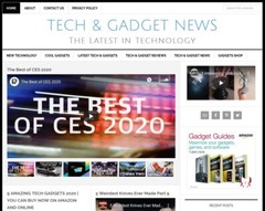 NEW DESIGN * TECH & GADGET NEWS * blog website business for sale w/ AUTO CONTENT