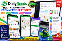DailyNeeds Multi-Vendor Flutter eCommerce, Grocery, Food, Pharmacy Delivery App