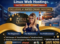 Linux Web Hosting – 🐧Unlimited SSD | Secure SSL | Emails | Support $14.99/Year!