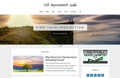 * SELF IMPROVEMENT * blog store premade website business for sale AUTO CONTENT!
