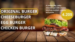 Animated Digital Download Tv Restaurant Menu Template, canva template