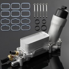 926-959 Upgrade Aluminum Engine Oil Cooler Oil Filter Housing for 2011-2016 Jeep