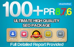 100 Real High Pr Quality BACKLINKS PR8-PR1, Authority sites,Forum,Profile. SEO