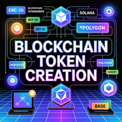 Blockchain Token Creation Service | ERC20, BEP20, Solana & More